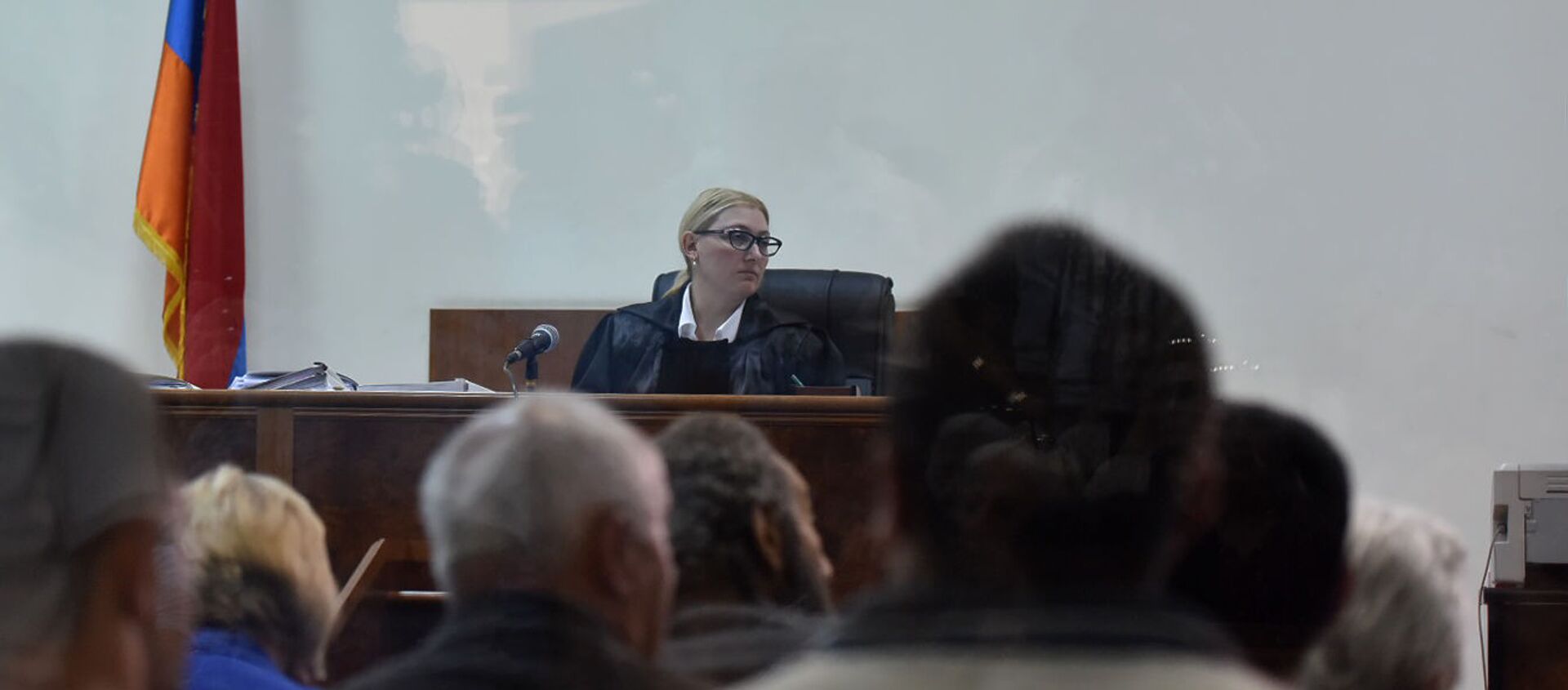 Судья Анна Данибекян на судебном заседании по делу 1 марта (12 сентября 2019). Еревaн - Sputnik Արմենիա, 1920, 23.03.2021
