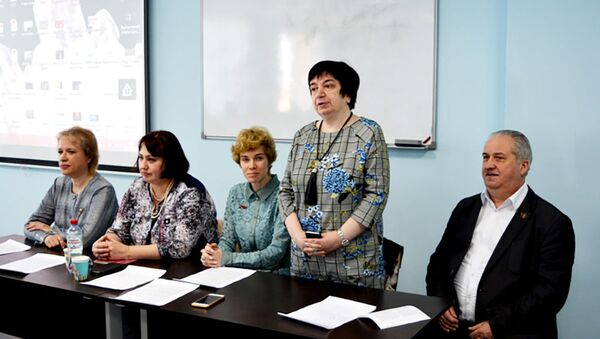 Елена Хачикян на научно-практической конференции «Цифровые технологии в образовательном пространстве» (23 апреля 2019). Калуга - Sputnik Армения