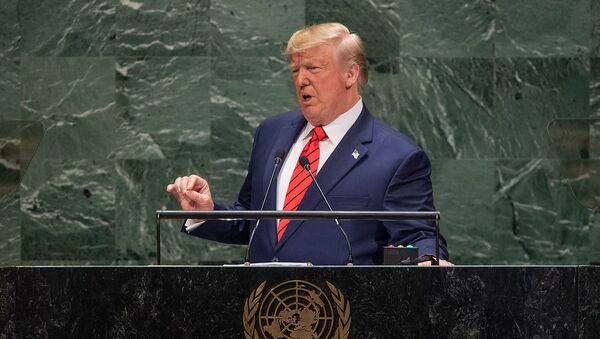 Выступление президента США Дональда Трампа на 74-й Генеральной Ассамблее ООН (24 сентября 2019). Нью-Йорк - Sputnik Армения
