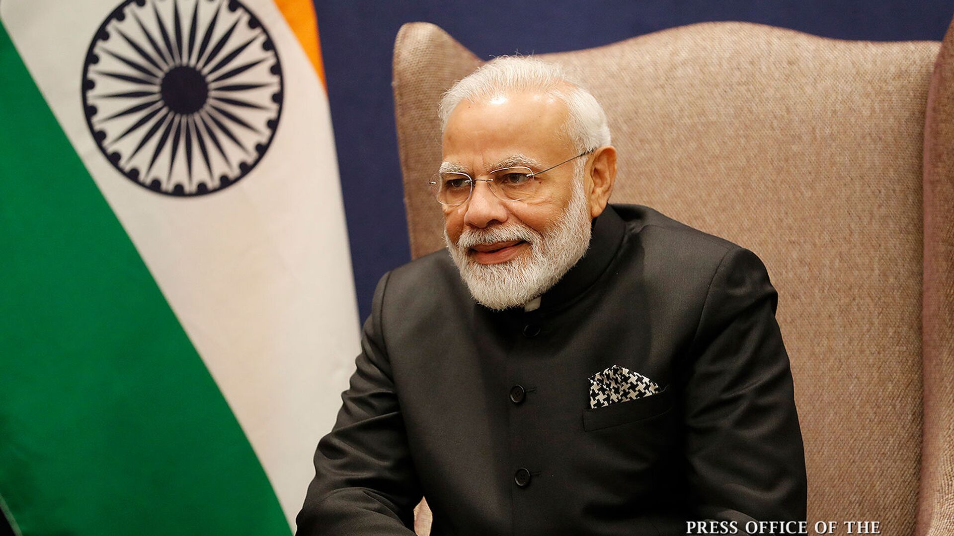 Премьер-министр Индии Нарендра Моди на встрече с премьер-министром Армении (26 сентября 2019). Нью-Йорк - Sputnik Армения, 1920, 14.07.2023