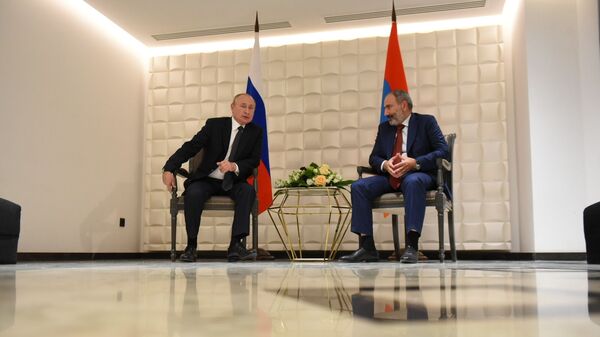 ՌԴ նախագահ Վլադիմիր Պուտինն ու ՀՀ վարչապետ Նիկոլ Փաշինյանը - Sputnik Արմենիա