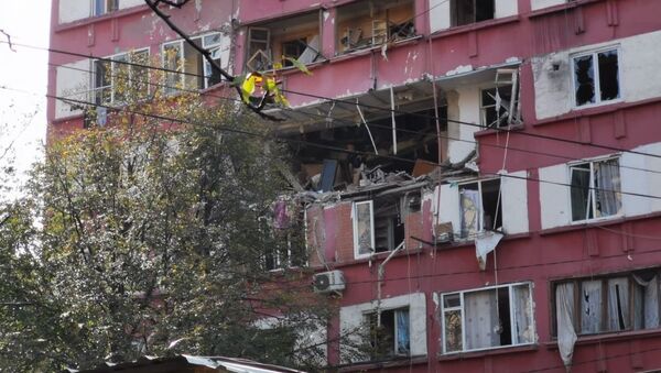 Взрыв газа в жилом доме на проспекте Гурамишвили в столице Грузии - Sputnik Армения