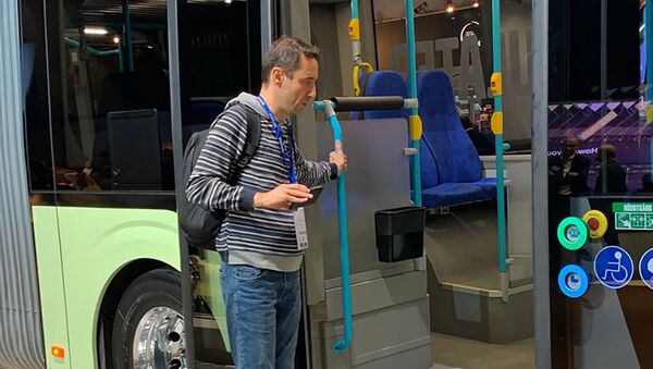 Мэр Еревана Айк Марутян посетил выстравку BusWorld Europe 2019 (20 октября 2019). Брюсель - Sputnik Արմենիա