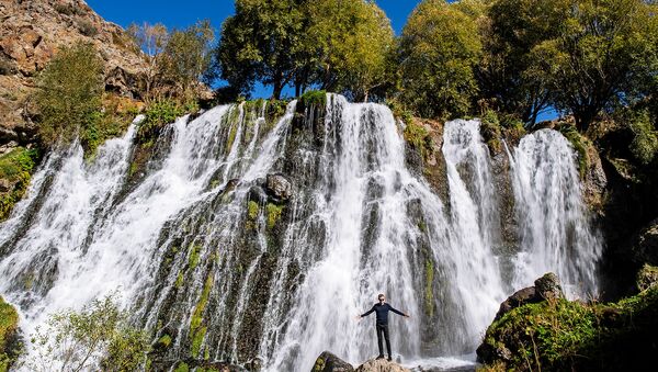 Шакинский водопад в Армении. - Sputnik Армения