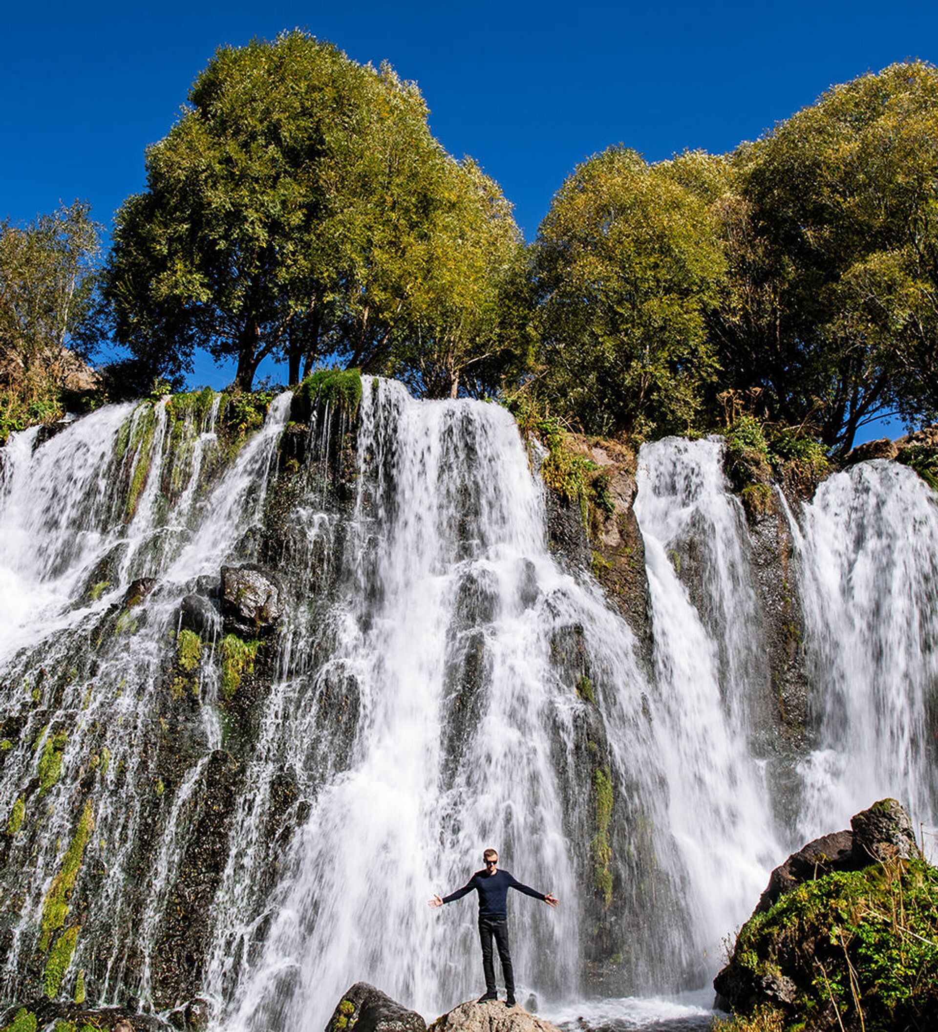 Водопад Шаки в Армении Джермук