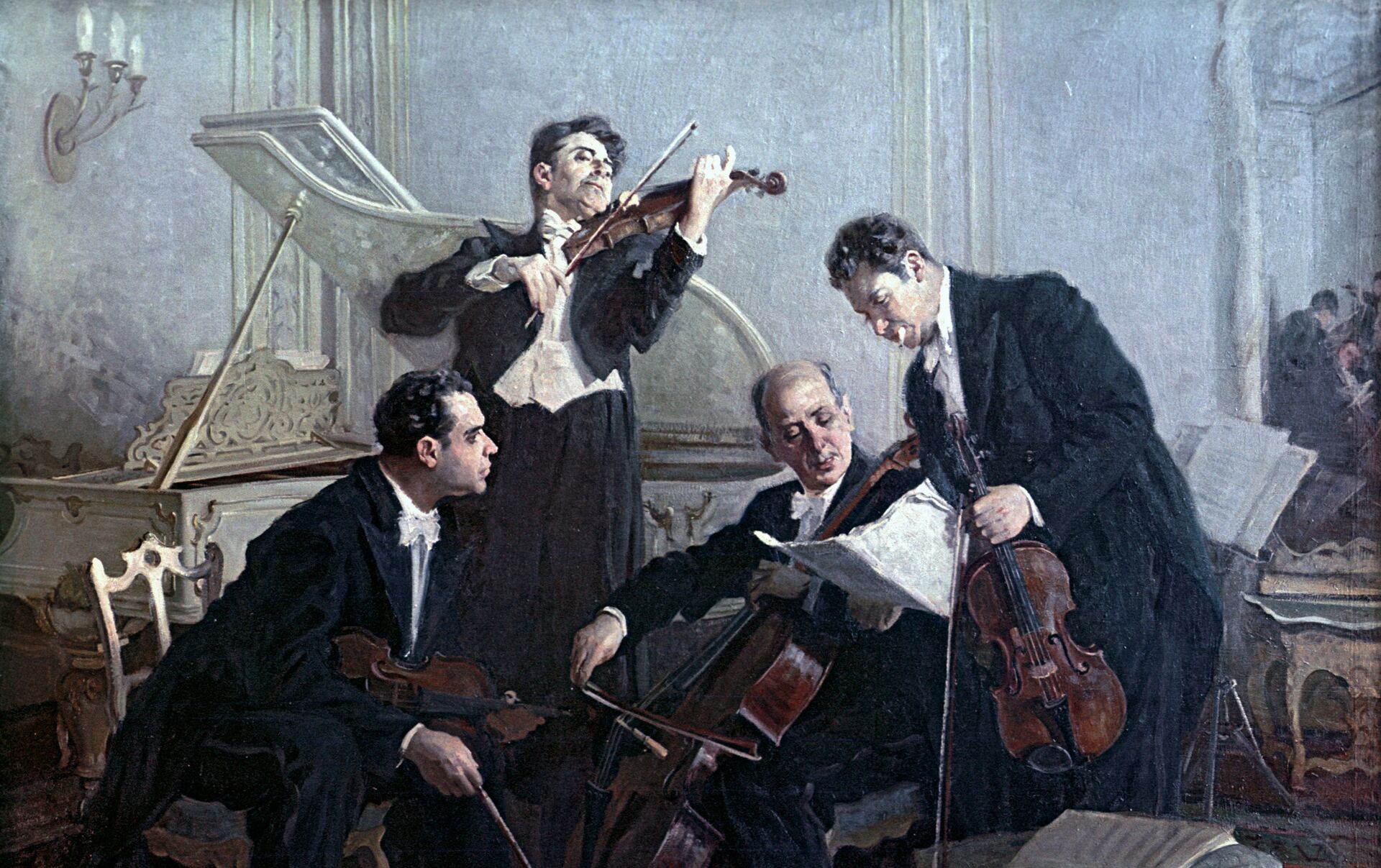 Струнный квартет в 19 веке живопись