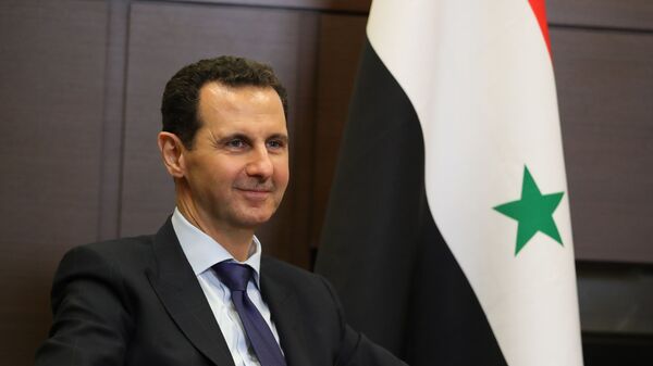 Президент Сирийской арабской республики Башар Асад во время встречи с президентом России (17 мая 2018). Сочи - Sputnik Армения