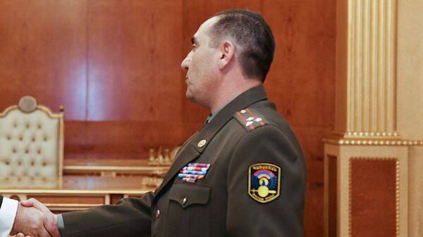 Президент Армен Саркисян присвоил звание генерал-майора полковнику Армену Арутюняну (11 ноября 2019). Еревaн - Sputnik Արմենիա