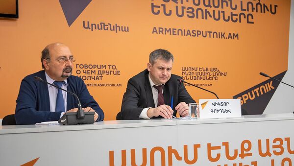 Пресс-конференция Виктора Гриднева в мультимедийном пресс-центре Sputnik Армения (13 ноября 2019). Еревaн - Sputnik Армения