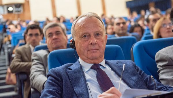 Президент ИМЭМО РАН, академик Алекандр Дынкин во время Примаковских чтений (22 ноября 2019). Еревaн - Sputnik Армения