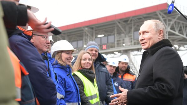 Рабочая поездка президента РФ В. Путина в Санкт-Петербург - Sputnik Армения
