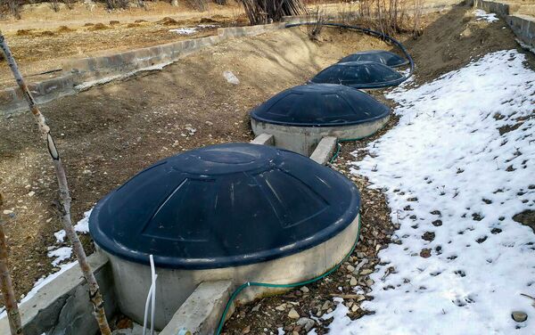 Биогазовая установка в селе Памбак, Гегаркуник - Sputnik Армения