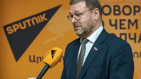 Председатель Комитета Совета Федерации по международным делам Константин Косачев в гостях агенстра Sputnik Армения - Sputnik Армения