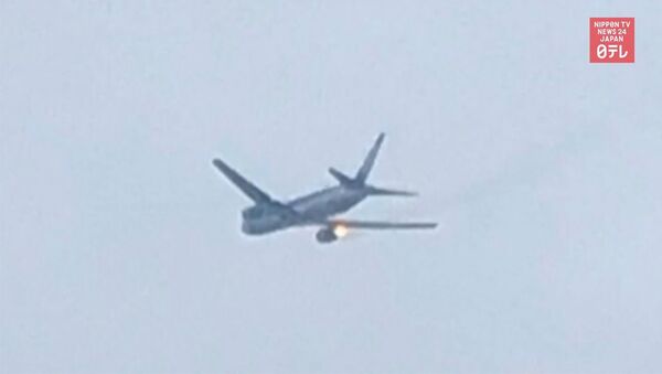 Посадка самолета с загоревшимся в полете двигателем - Sputnik Արմենիա