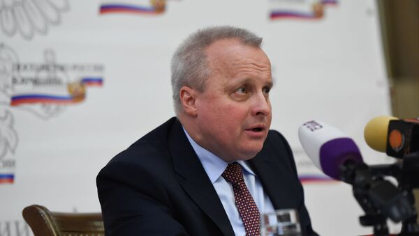 Посол России в Армении Сергей Копыркин на итоговой пресс-конференции (24 декабря 2019). Еревaн - Sputnik Армения