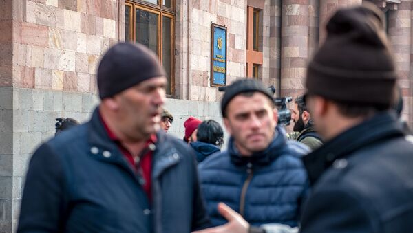 Акция протеста у Дома правительства фермеров (16 января 2020). Еревaн - Sputnik Армения