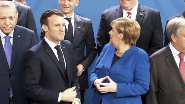 Макрон и Меркель потеряли Путина на конференции в Берлине - видео - Sputnik Армения