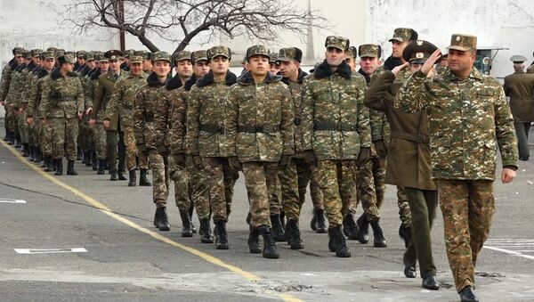 Демобилизация в одной из воинских частей Еревана - Sputnik Армения
