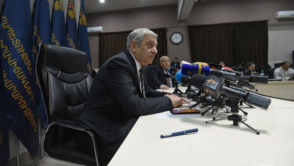 Пресс-конференция министра по чрезвычайным ситуациям Феликса Цолакяна (5 февраля 2020). Еревaн - Sputnik Армения