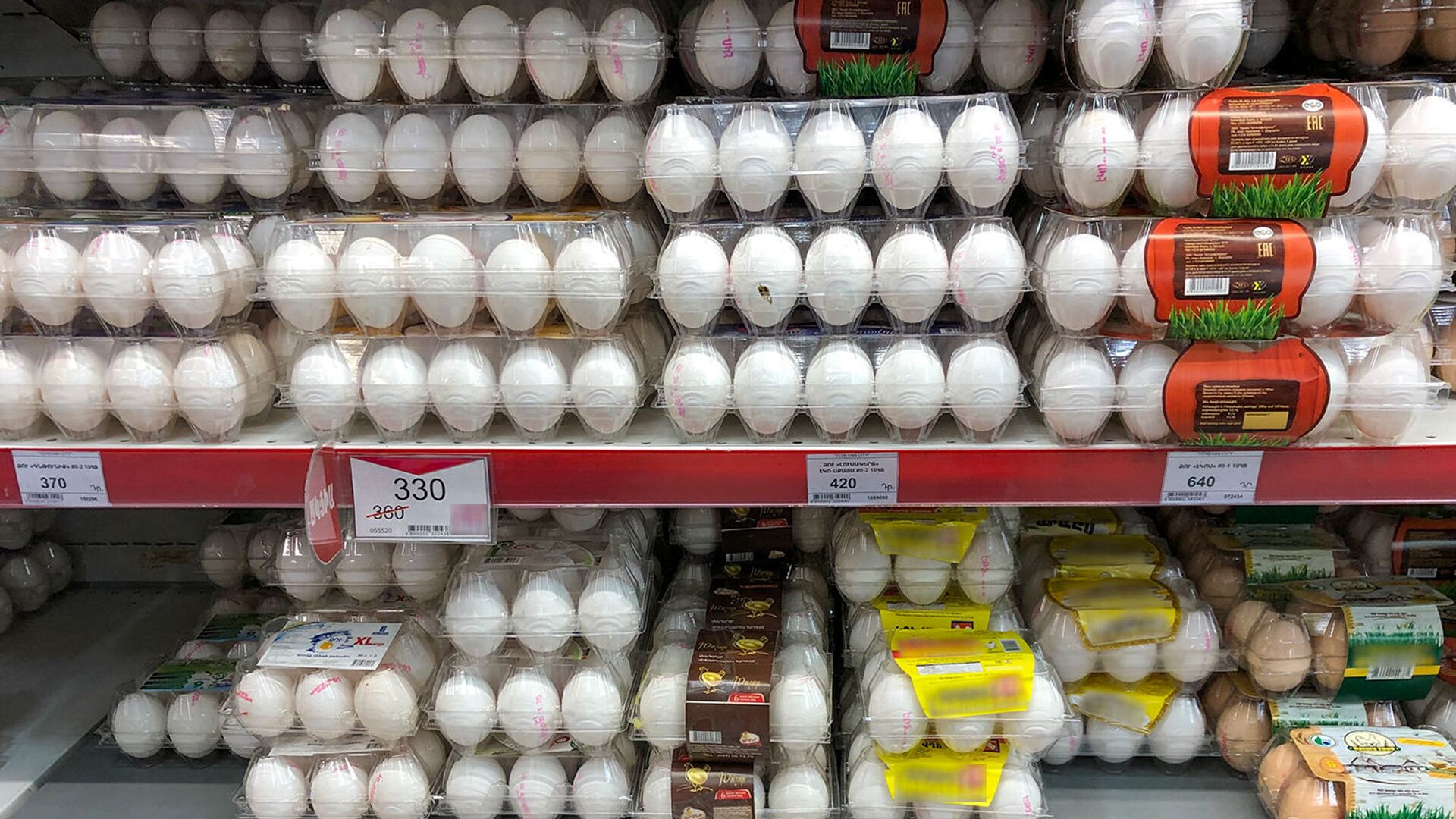 Яйца на прилавках супермаркета - Sputnik Արմենիա, 1920, 29.03.2021