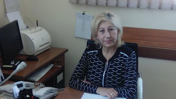 Аида Давтян, работник Гюмрийского аэропорта Ширак с 45-летним стажем работы (16 февраля 2020). Гюмри - Sputnik Армения