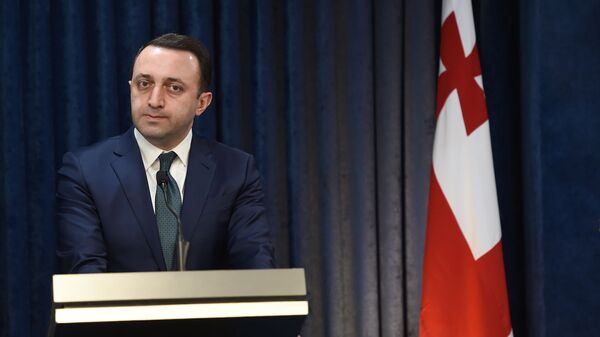  Министр обороны Грузии Давид Ираклий Гарибашвили на пресс-конференции (27 февраля 2020). Еревaн - Sputnik Армения