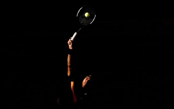 Хуан-Мартин дель Потро в матче Открытого чемпионата Франции по теннису против Карена Хачанова - Sputnik Армения
