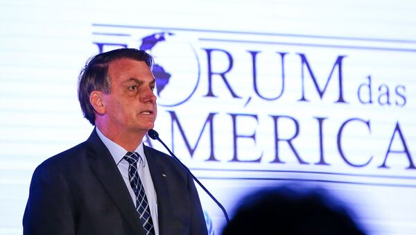 Президент Бразилии Жаир Болсонару на форуме (10 марта 2020). Майами - Sputnik Армения
