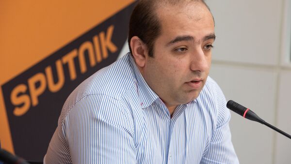 Ованес Худоян на пресс-конференции в мультимедийном пресс-центре Sputnik Армения (16 марта 2020). Еревaн - Sputnik Արմենիա