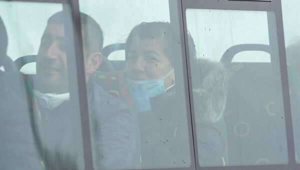 Контрольно-пропускной пункт при выезде из Эчмиадзина (17 марта 2020). Армавир - Sputnik Армения