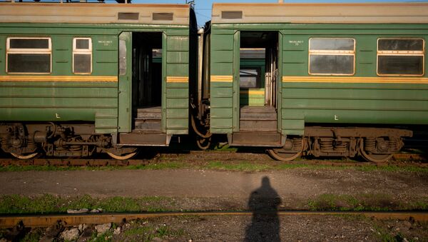  Поезд в ереванском депо ЮКЖД (21 марта 2020). Еревaн - Sputnik Արմենիա