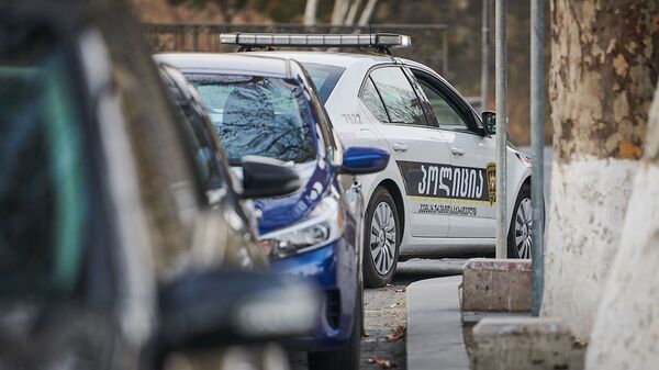 Полицейский автомобиль в Тбилиси - Sputnik Արմենիա