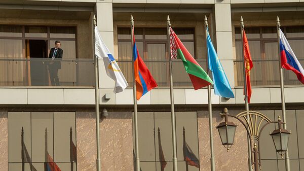 Саммит ЕАЭС: флаги стран-участниц - Sputnik Армения