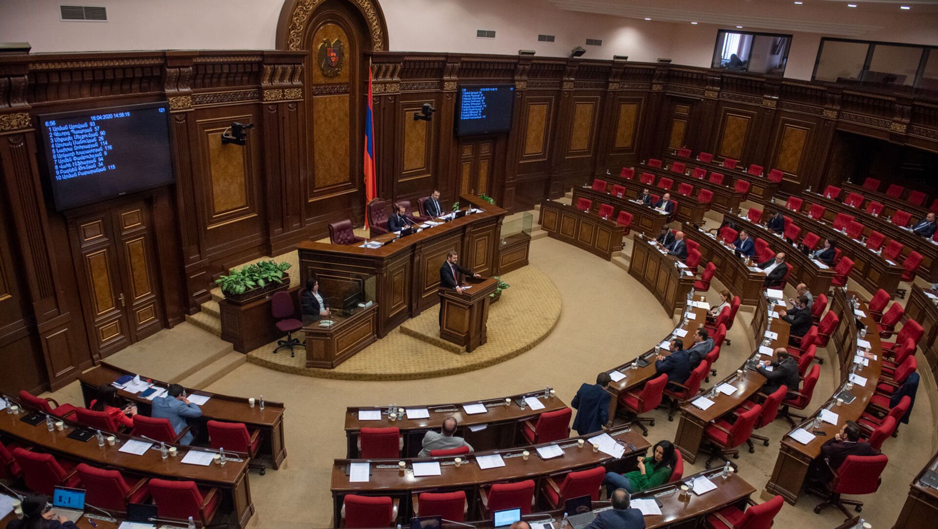 Заседание Национального собрания (16 апреля 2020). Еревaн - Sputnik Армения, 1920, 19.04.2021