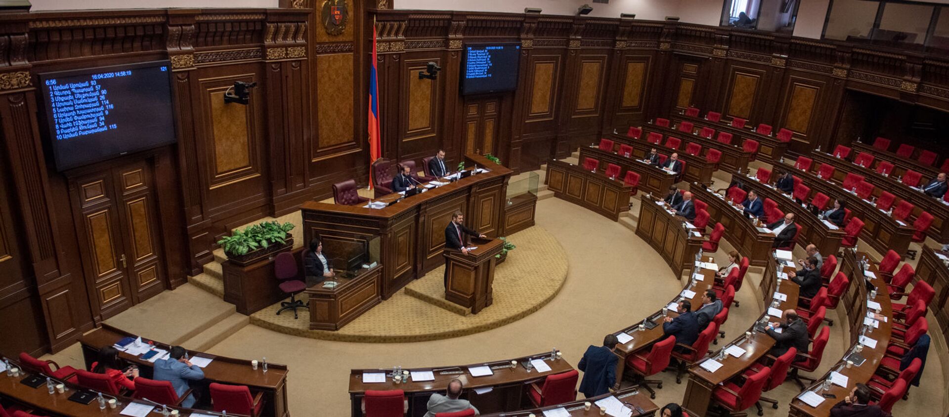 Заседание Национального собрания (16 апреля 2020). Еревaн - Sputnik Армения, 1920, 15.07.2021