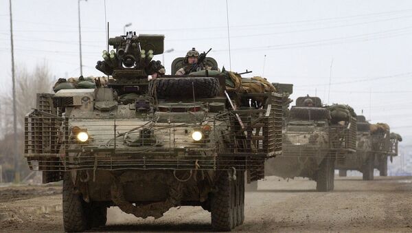 Боевые бронированные машины Stryker армии США - Sputnik Армения