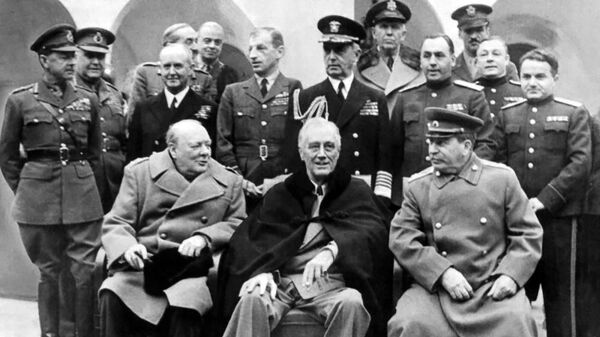 Маршал Сергей Худяков во время Ялтинской конференции союзных держав (4 - 11 февраля 1945). - Sputnik Армения