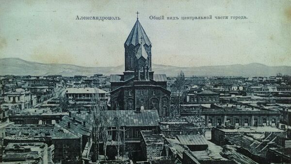 Общий вид на центральную часть города Александрополь  - Sputnik Армения