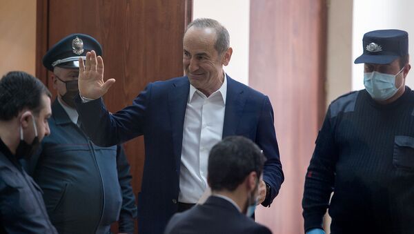 Роберт Кочарян на судебном заседании по делу 1 марта (8 мая 2020). Еревaн - Sputnik Արմենիա