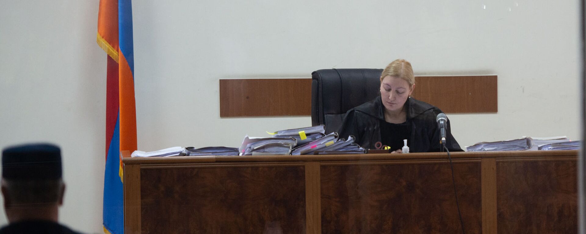 Судья Анна Данибекян на судебном заседании по делу 1 марта (13 мая 2020). Еревaн - Sputnik Արմենիա, 1920, 26.10.2021