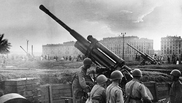 Зенитный расчет у парка культуры и отдыха имени Горького (1941 год). Москва - Sputnik Արմենիա