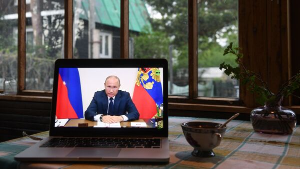 Трансляция обращения президента России В. Путина - Sputnik Արմենիա