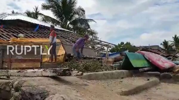 Последствия тайфуна Вонгфонг в провинции Кесон, Филиппины - Sputnik Արմենիա
