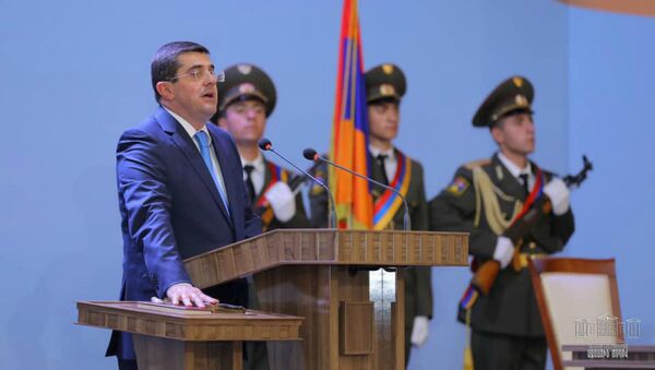 Инаугурация президента Карабаха Араика Арутюняна (21 мая 2020). Шуши - Sputnik Армения