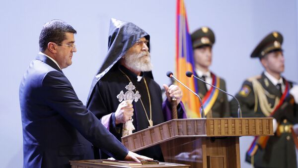 Инаугурация президента Карабаха Араика Арутюняна (21 мая 2020). Шуши - Sputnik Արմենիա