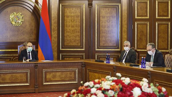 Премьер-министру Николу Пашиняну представлен отчет о деятельности МИД-а в 2019 году (25 мая 2020). Еревaн - Sputnik Армения