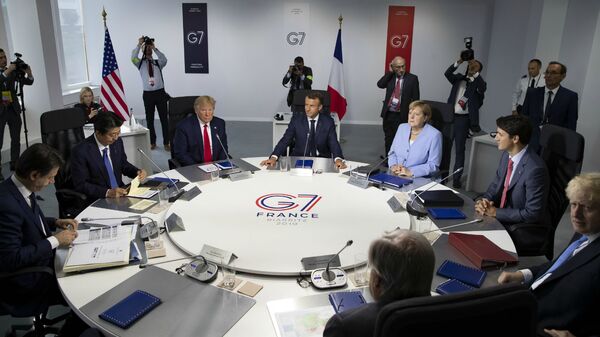 Рабочая сессия во время саммита G7 (26 августа 2019). Франция - Sputnik Армения