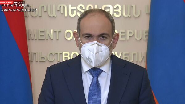 Премьер-министр Никол Пашинян во время онлайн брифинга (8 июня 2020). Еревaн - Sputnik Արմենիա