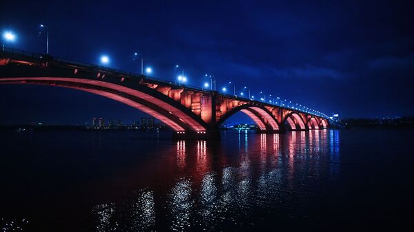 Коммунальный мост через Енисей в Красноярске - Sputnik Армения