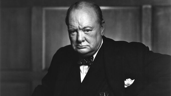 Портрет бывшего премьер-министра Великобритании Уинстона Черчилля фотографa Юсуфa Каршa - Sputnik Արմենիա